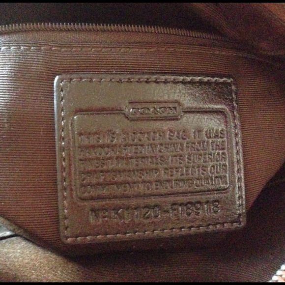 Coach brown signature bowler satchel shoulder bag purse Y2K - Picture 4 of 4